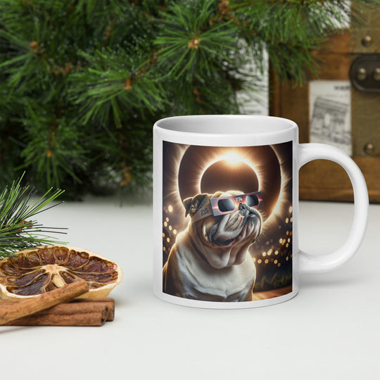 Bulldog Eclipse- White glossy mug v2