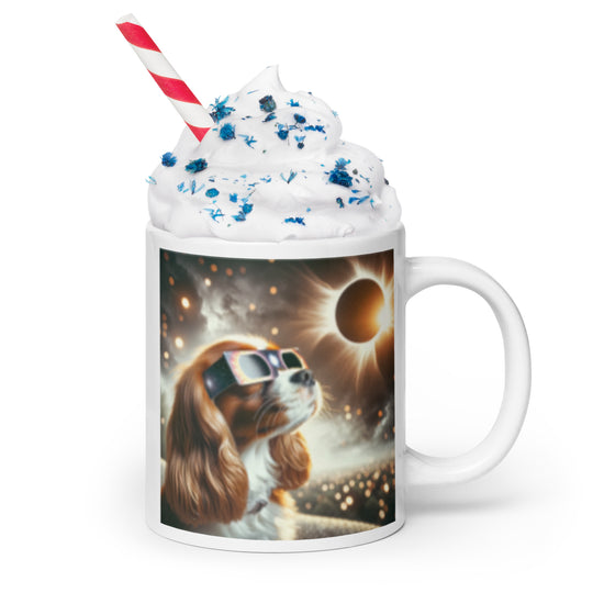 Cavalier King Charles Spaniel Eclipse- White glossy mug v2