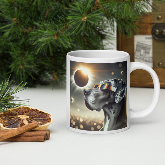 Great Dane Eclipse- White glossy mug