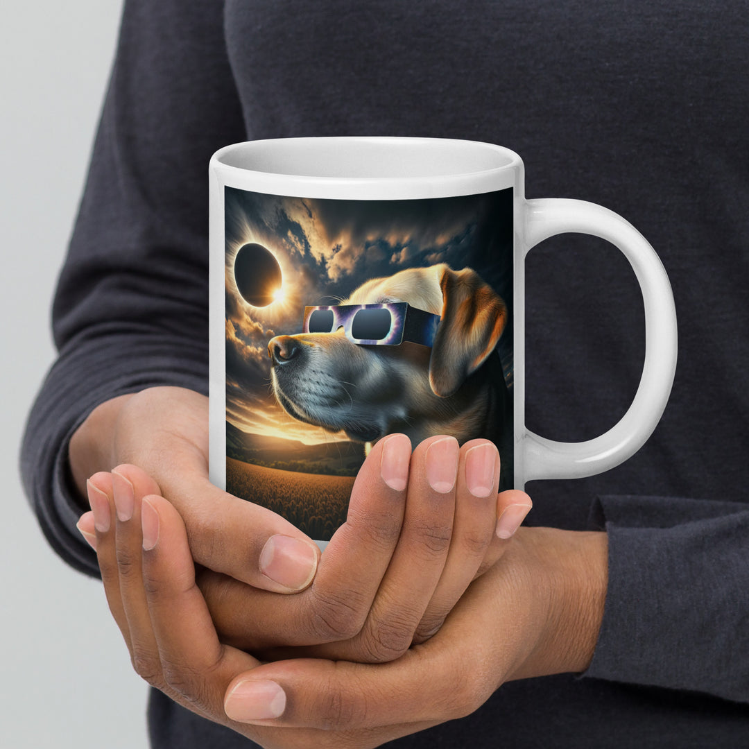 Labrador Retriever Eclipse- White glossy mug