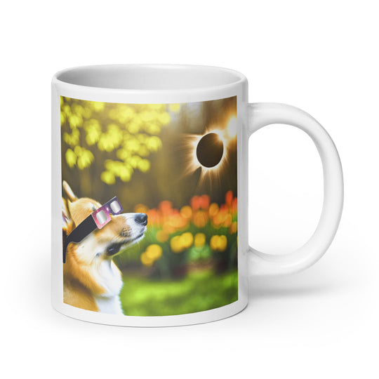 Pembroke Welsch Corgi Eclipse- White glossy mug