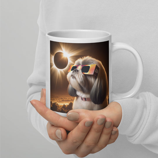 Shih Tzu Eclipse- White glossy mug v2