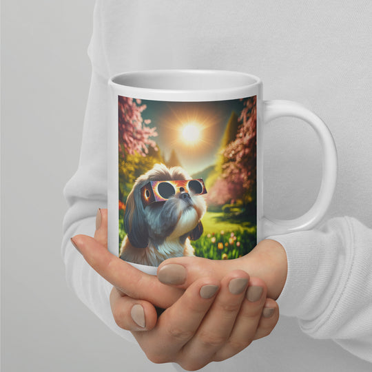 Shih Tzu Eclipse- White glossy mug