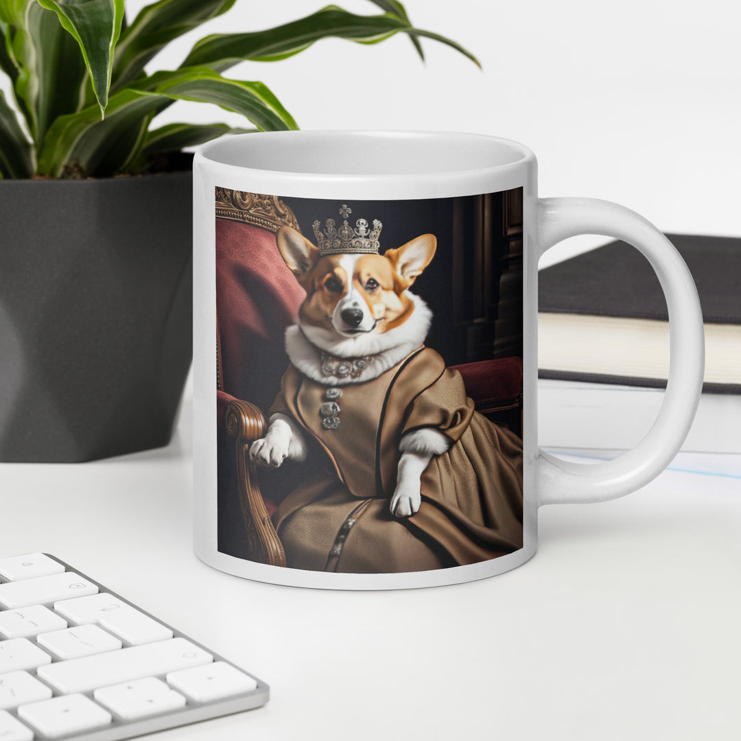 Pembroke Welsh Corgi- White glossy mug
