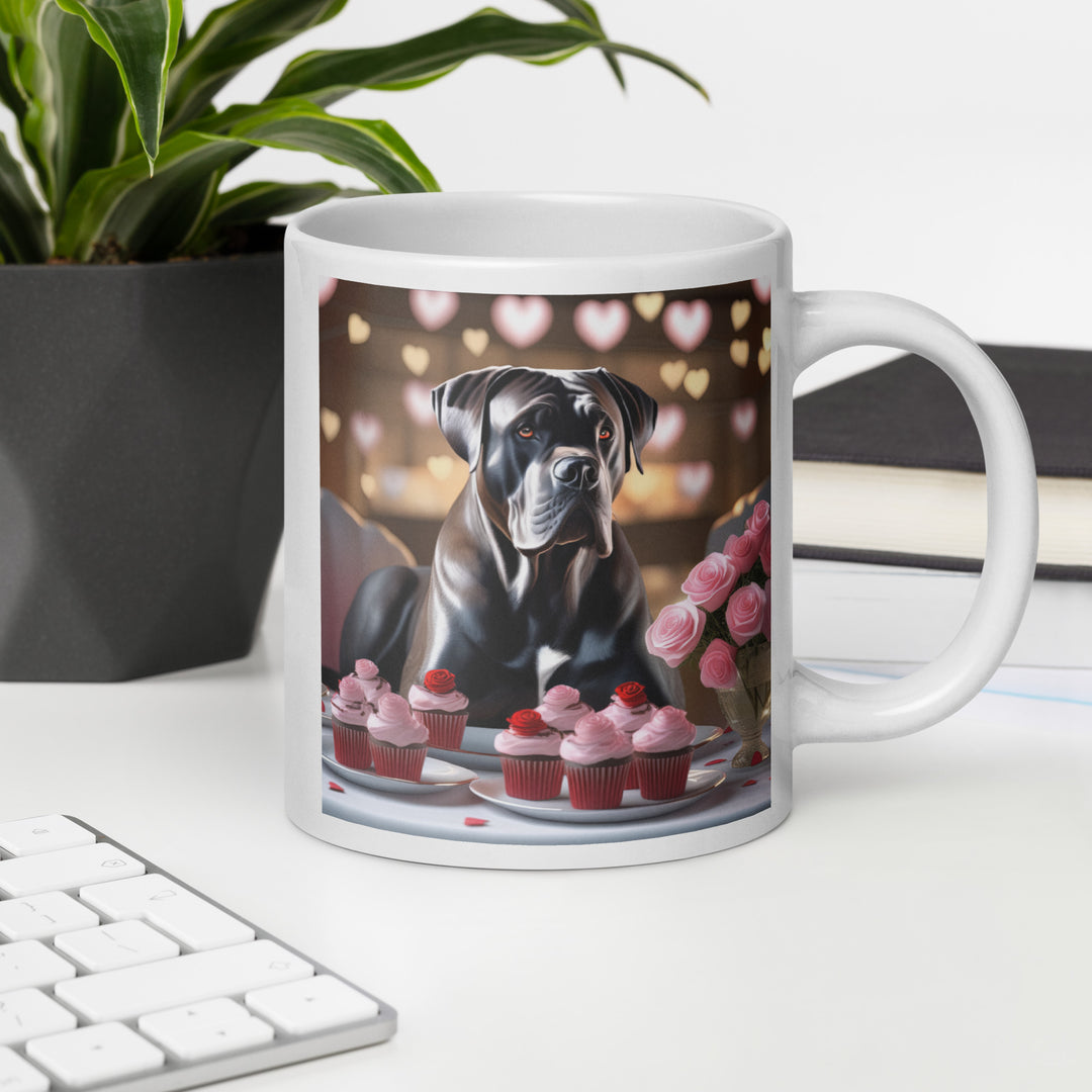 Cane Corso Romantic- White glossy mug v2