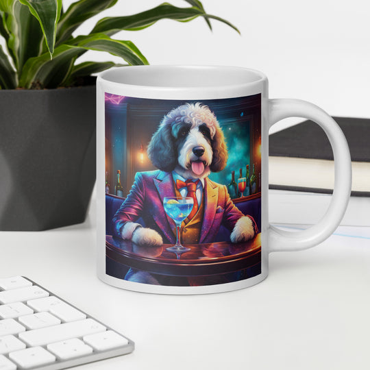 Bernedoodle General- White glossy mug v3