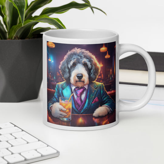 Bernedoodle General- White glossy mug v8