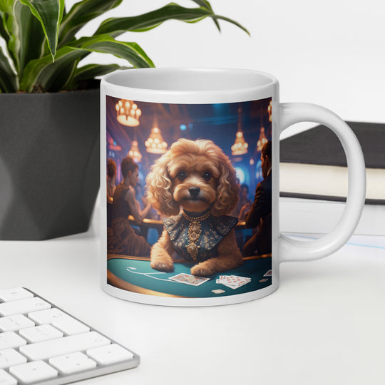 Cavapoo General- White glossy mug v8