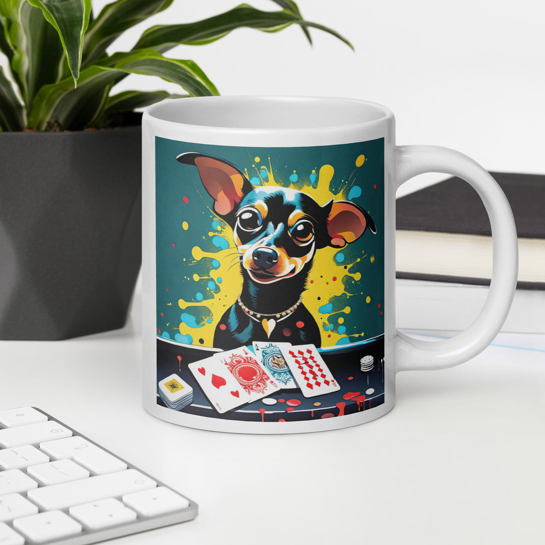 Chiweenie General- White glossy mug v6