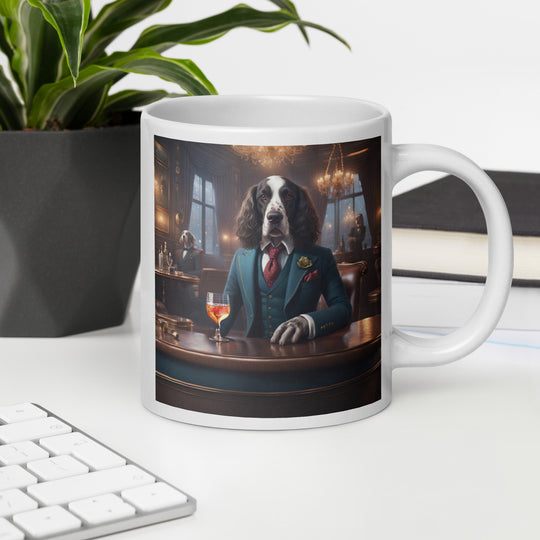 Sprocker Spaniel General- White glossy mug