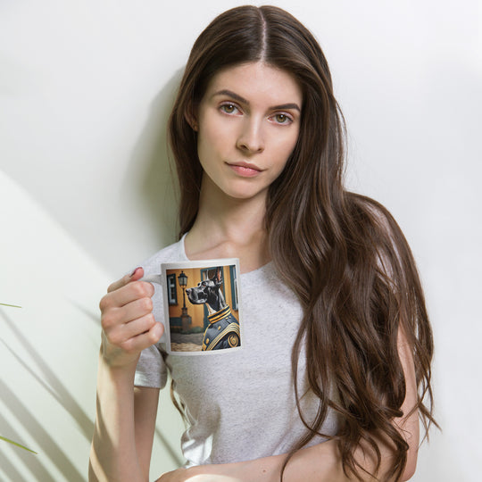 Great Dane- White glossy mug