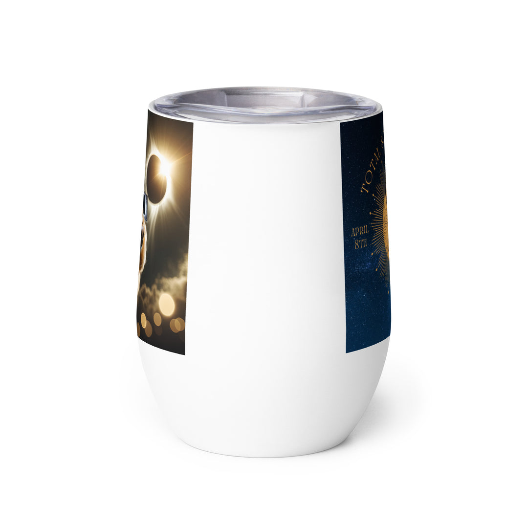 Goldendoodle Eclipse- Wine tumbler v2