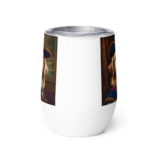 Golden Retriever- Wine tumbler v5