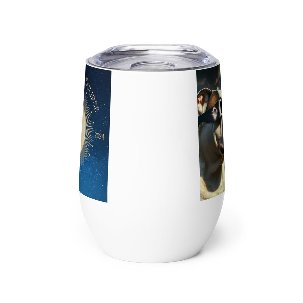 American Bulldog Eclipse- Wine tumbler