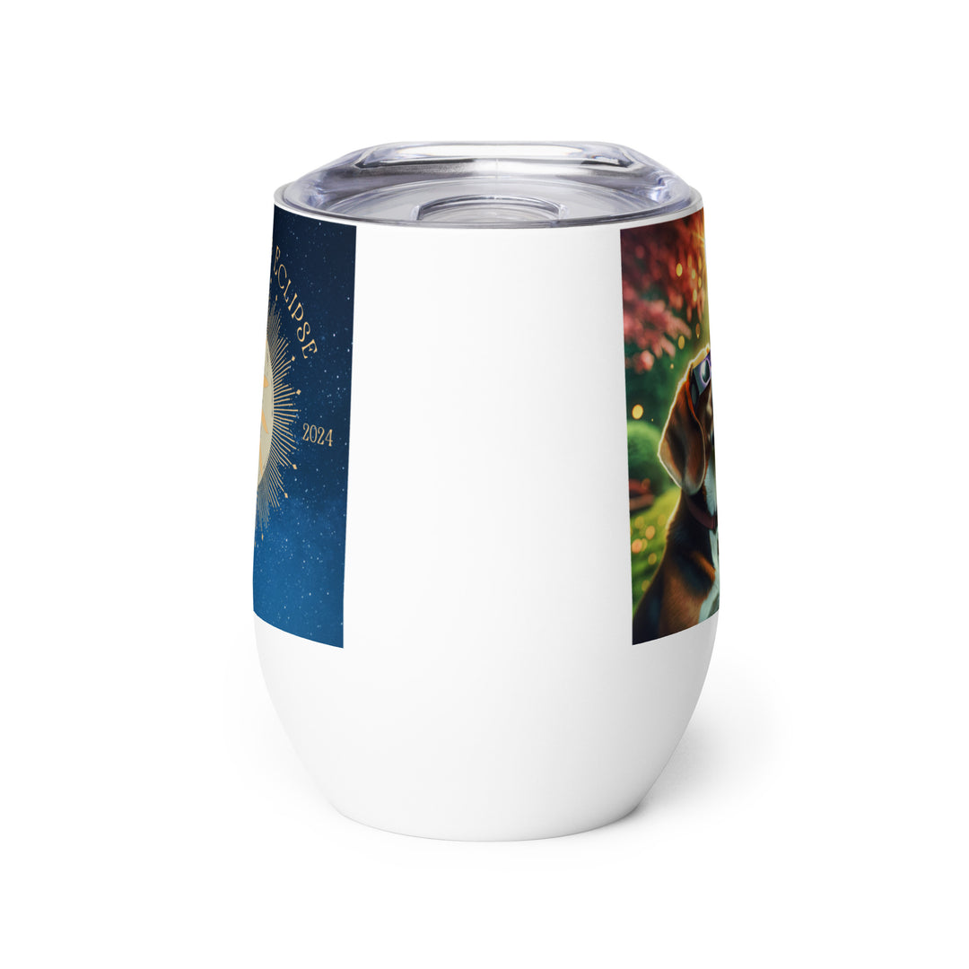 Australian Shepherd Eclipse- Wine tumbler