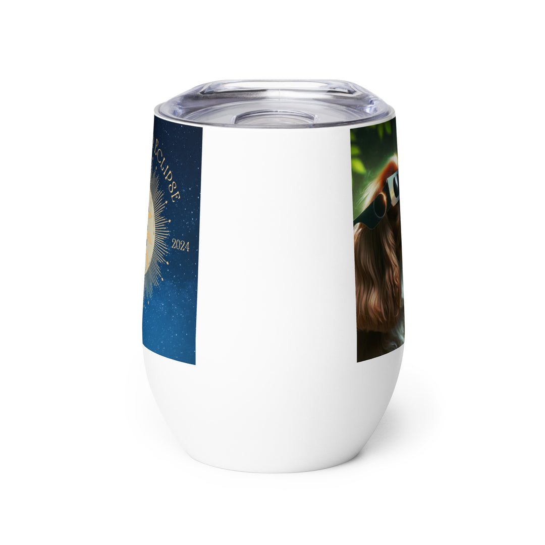 Cavalier King Charles Spaniel Eclipse- Wine tumbler