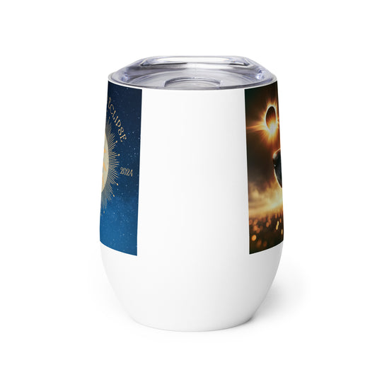 German Shepherd Eclipse- Wine tumbler