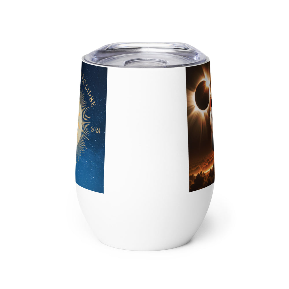 Shih Tzu Eclipse- Wine tumbler v2