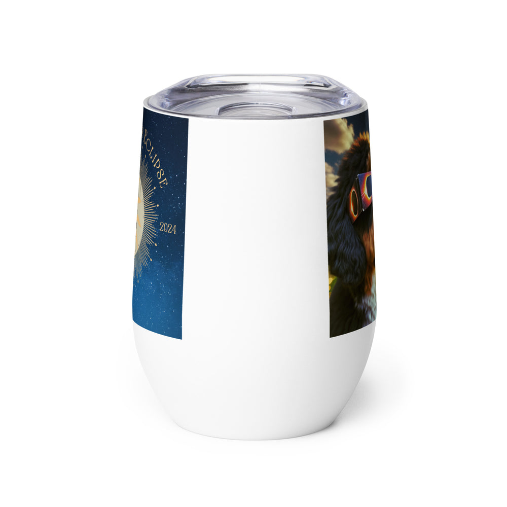 Bernedoodle Eclipse- Wine tumbler