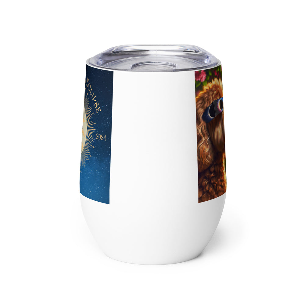 Goldendoodle Eclipse- Wine tumbler