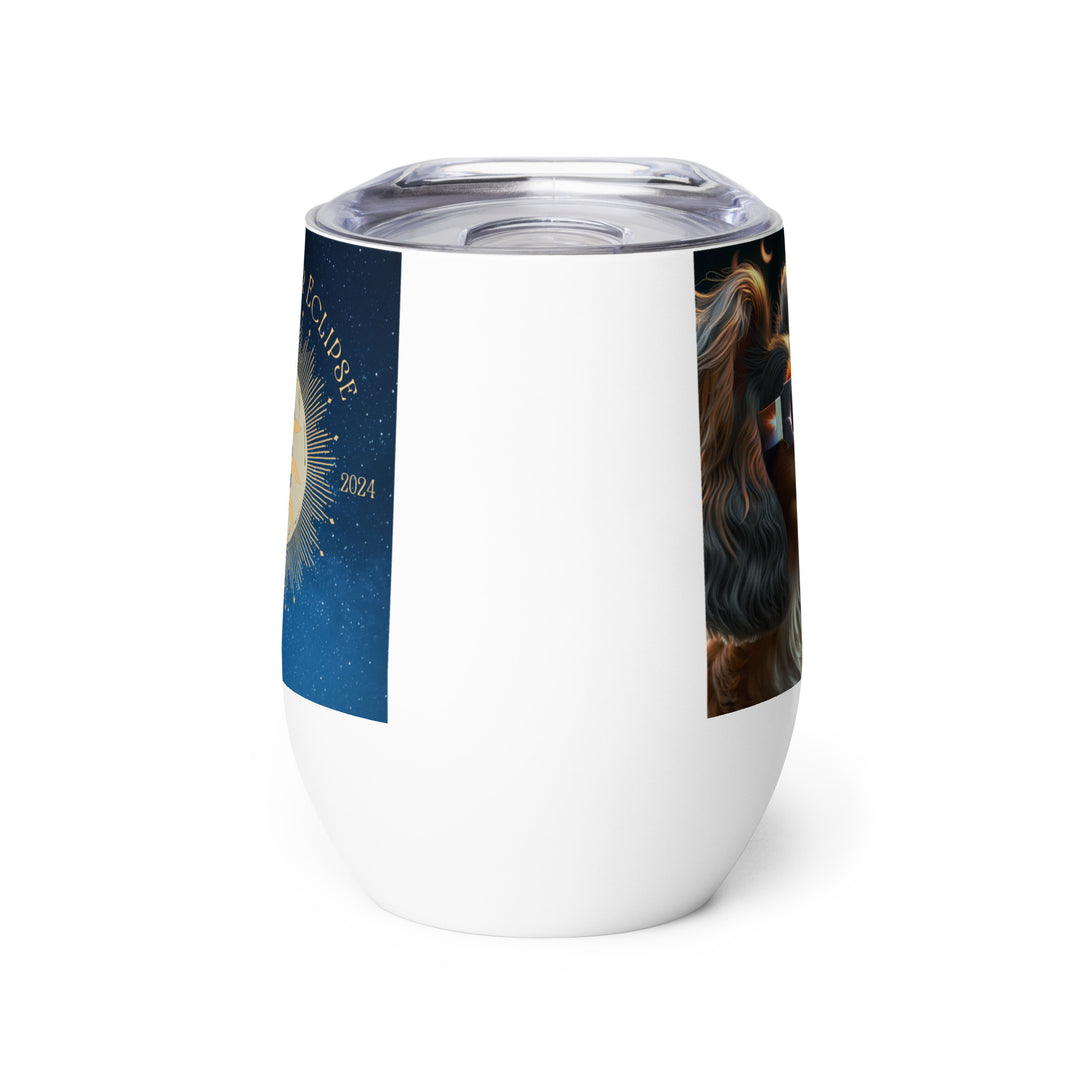 Sprocker Spaniel Eclipse- Wine tumbler v2