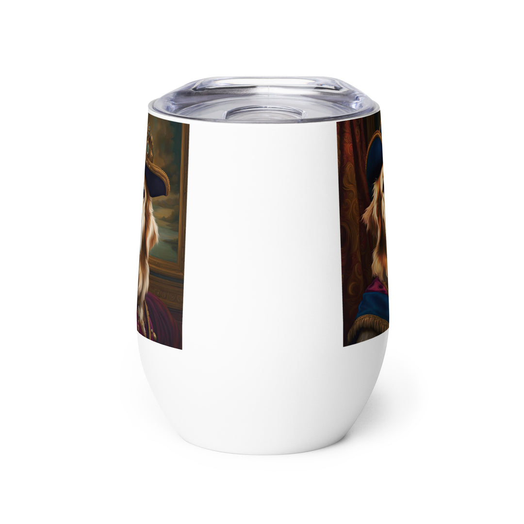 Golden Retriever- Wine tumbler v5