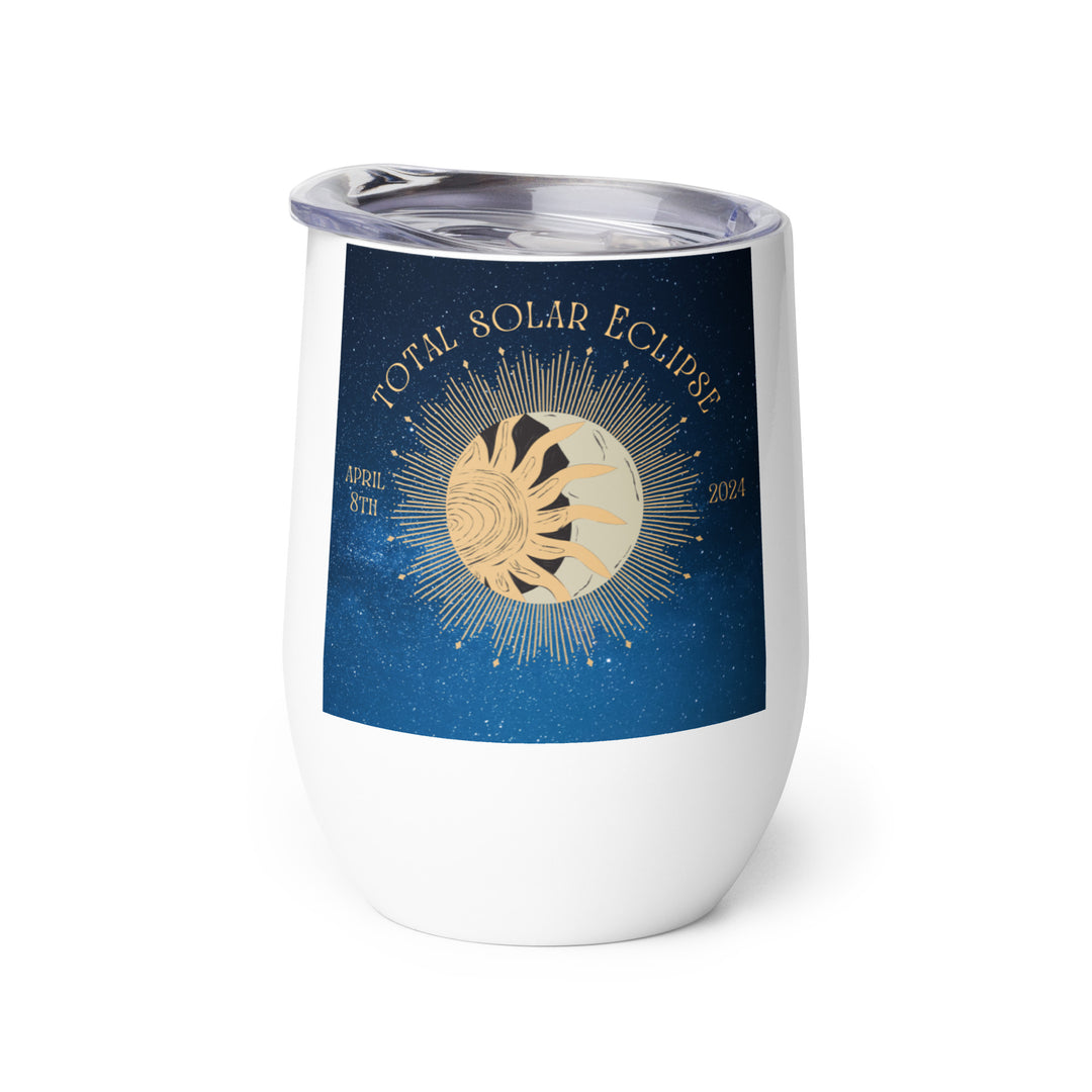 Golden Retriever Eclipse- Wine tumbler