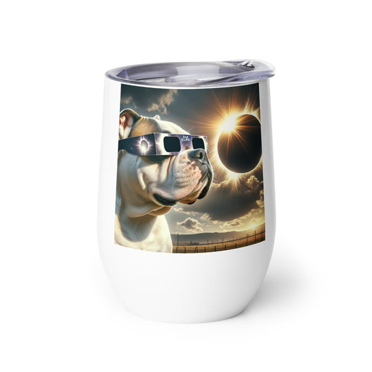 American Bulldog Eclipse- Wine tumbler