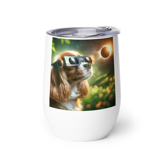 Cavalier King Charles Spaniel Eclipse- Wine tumbler