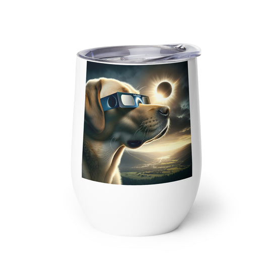 Labrador Retriever Eclipse- Wine tumbler