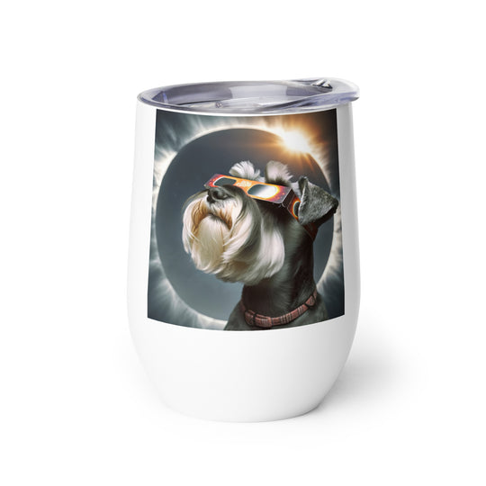 Miniature Schnauzer Eclipse- Wine tumbler