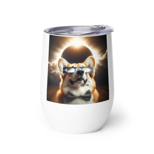 Pembroke Welsch Corgi Eclipse- Wine tumbler