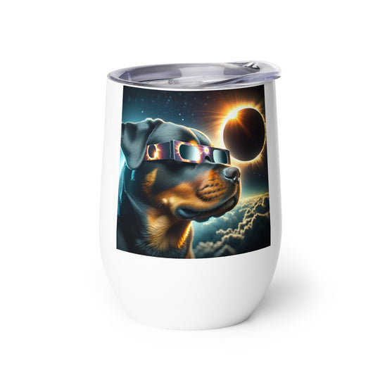 Rottweiler Eclipse- Wine tumbler