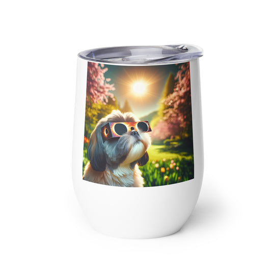 Shih Tzu Eclipse- Wine tumbler