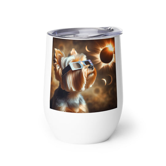 Yorkshire Terrier Eclipse- Wine tumbler