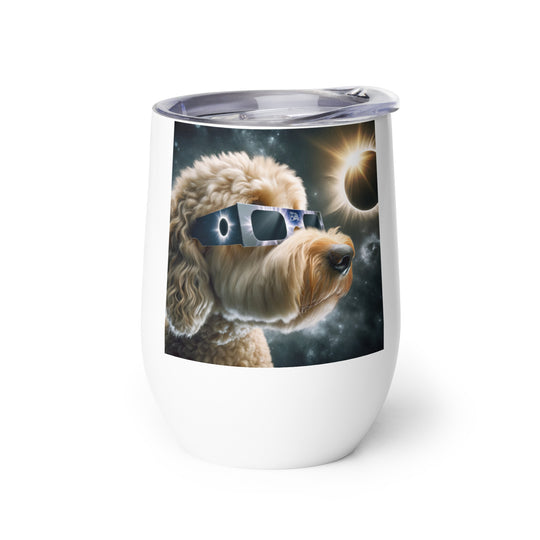 Labradoodle Eclipse- Wine tumbler