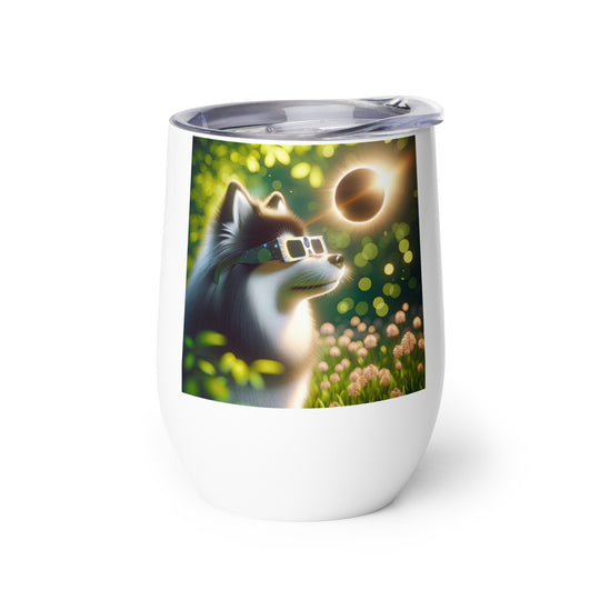 Pomsky Eclipse- Wine tumbler v2