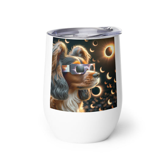 Sprocker Spaniel Eclipse- Wine tumbler v2