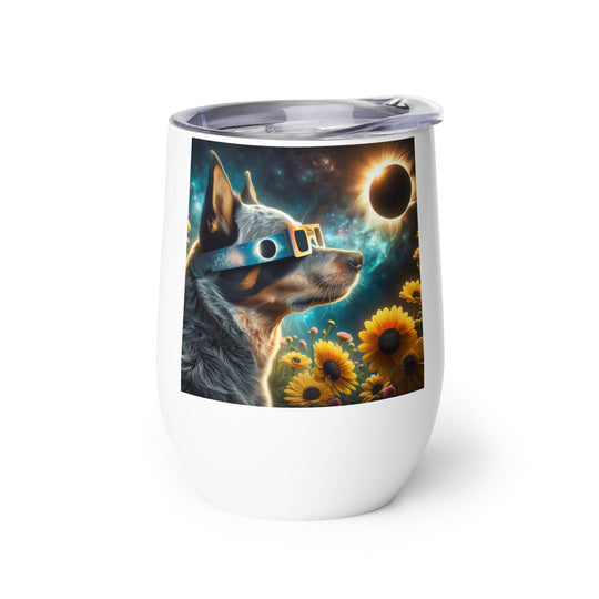 Texas Heeler Eclipse- Wine tumbler