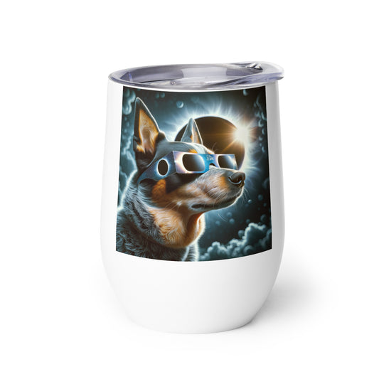 Texas Heeler Eclipse- Wine tumbler v2