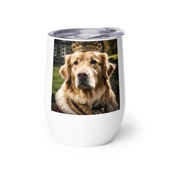 Golden Retriever- Wine tumbler v2