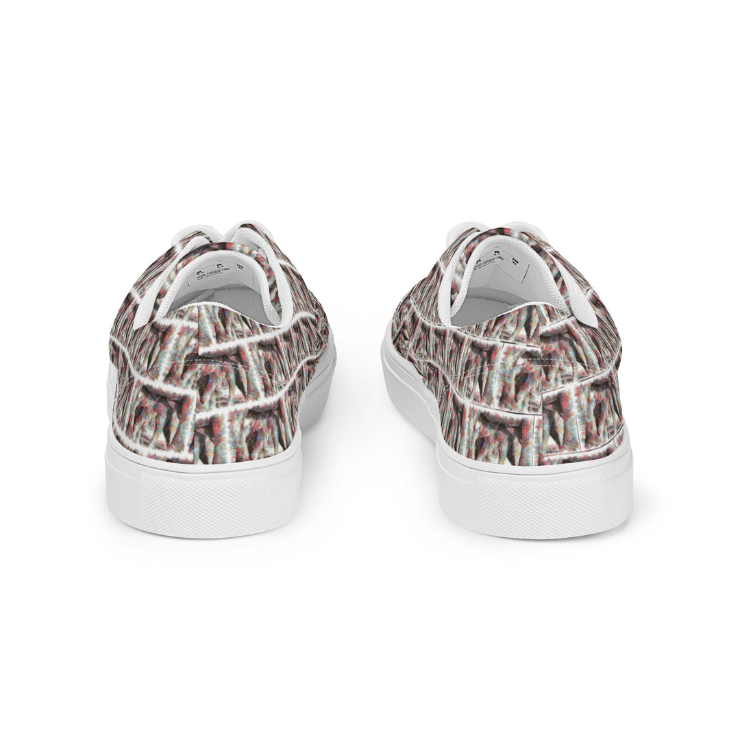 Women’s lace-up canvas shoes - Elephant