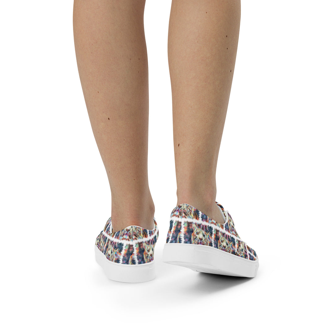 Women’s lace-up canvas shoes - Tiger