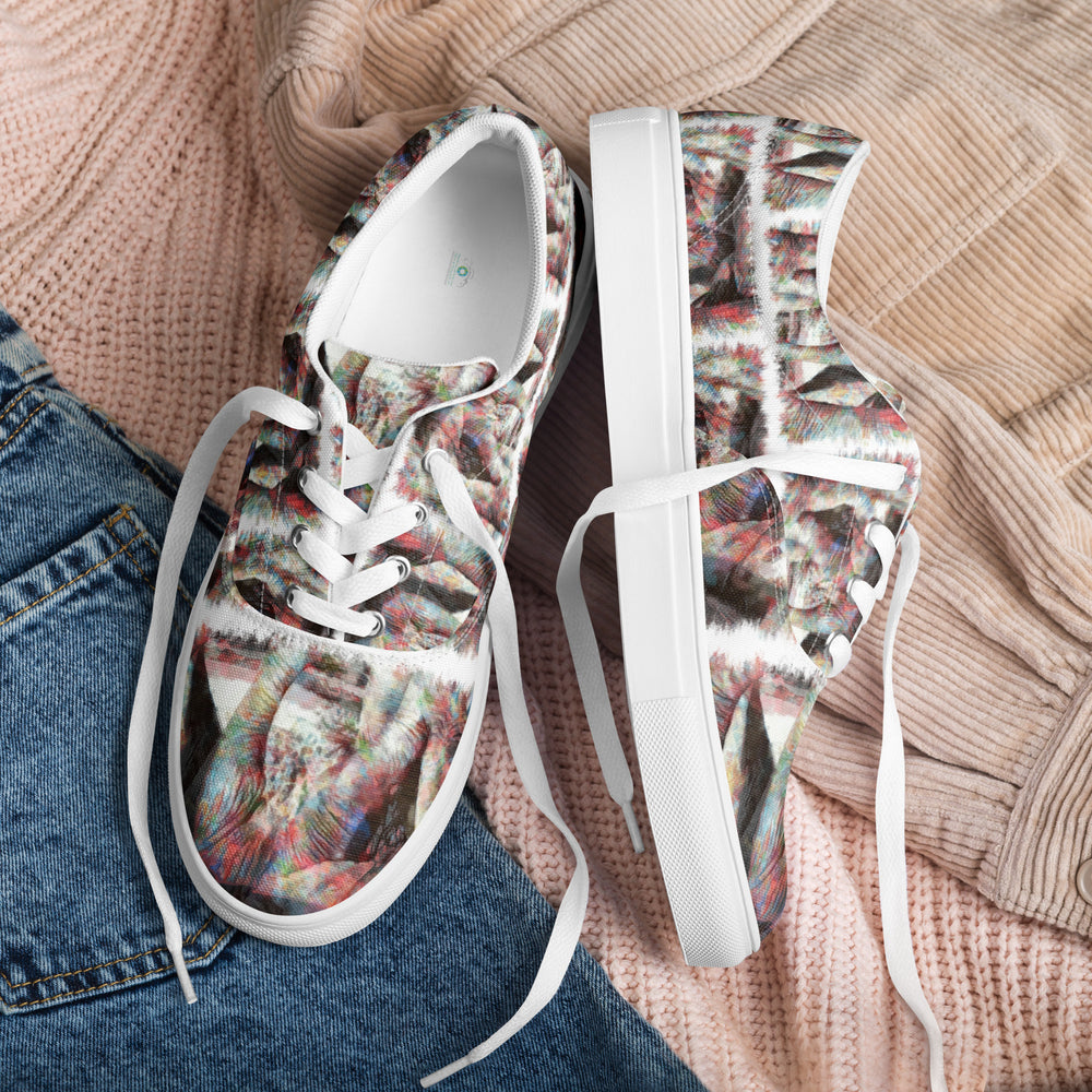 Women’s lace-up canvas shoes - Elephant v2