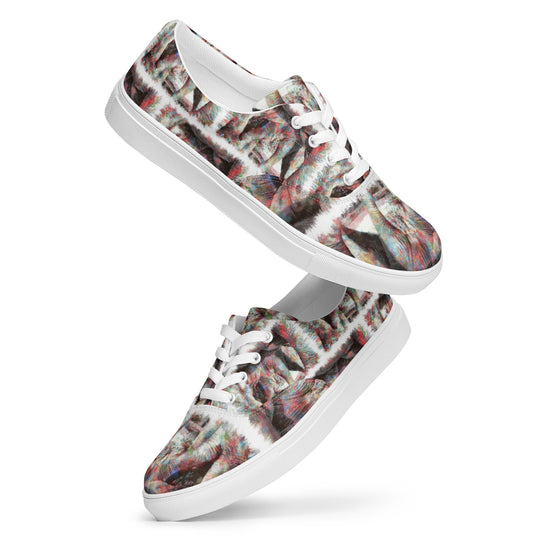 Women’s lace-up canvas shoes - Elephant v2