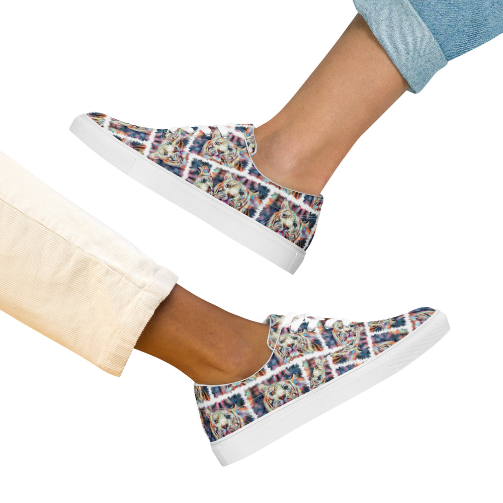 Women’s lace-up canvas shoes - Tiger