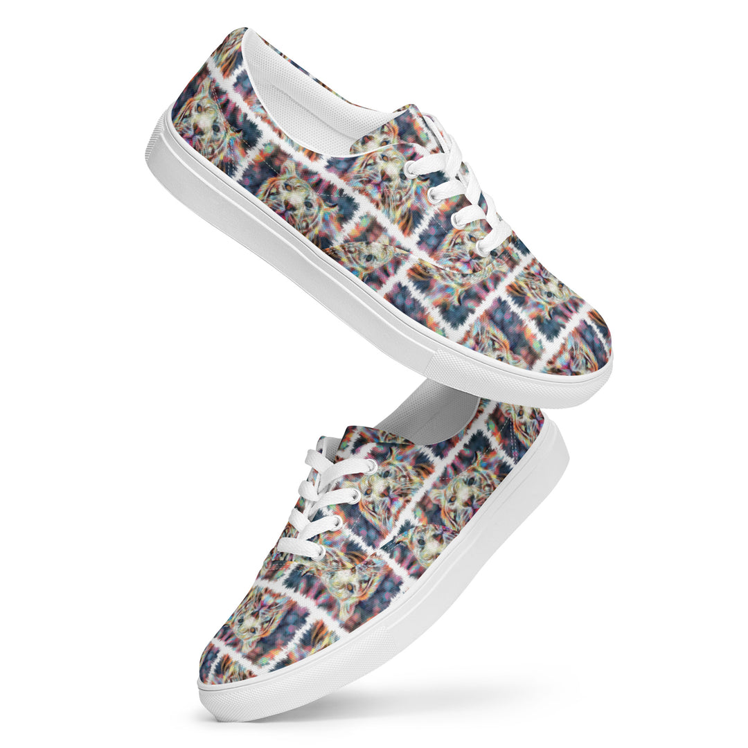 Women’s lace-up canvas shoes - Tiger