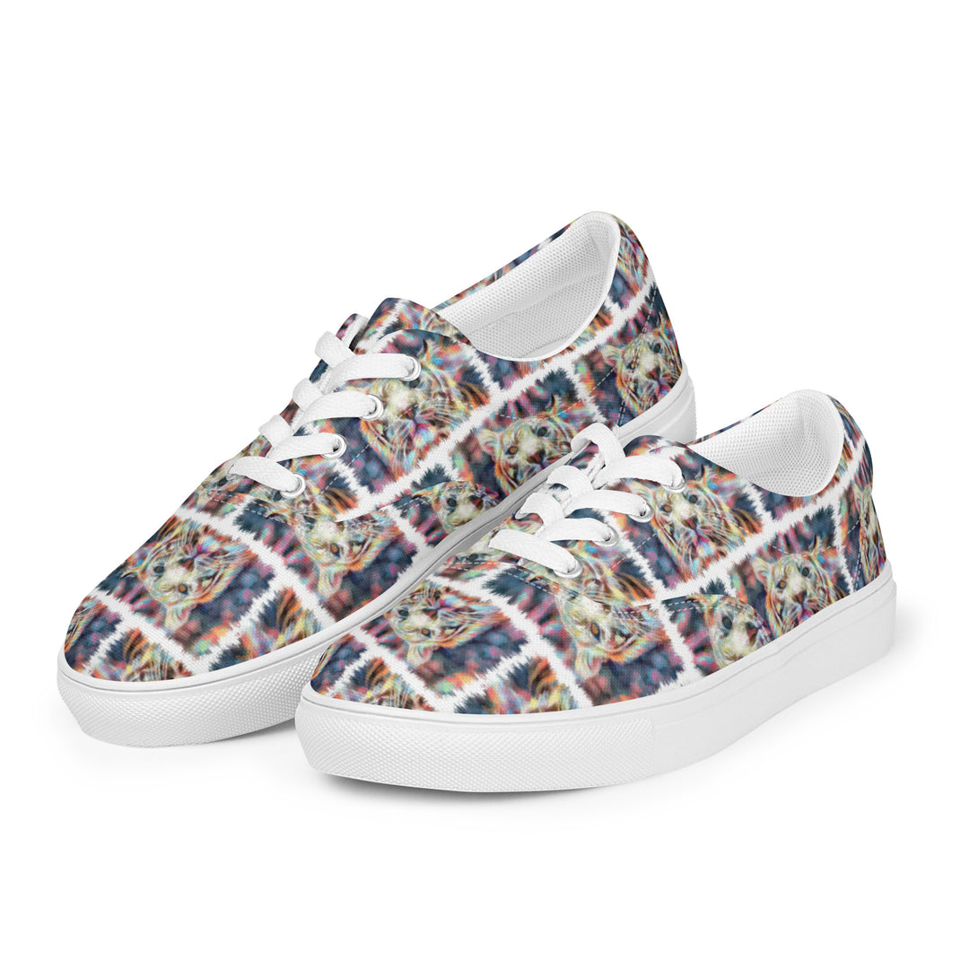 Women’s lace-up canvas shoes - Tiger