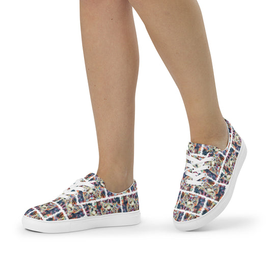 Women’s lace-up canvas shoes - Tiger