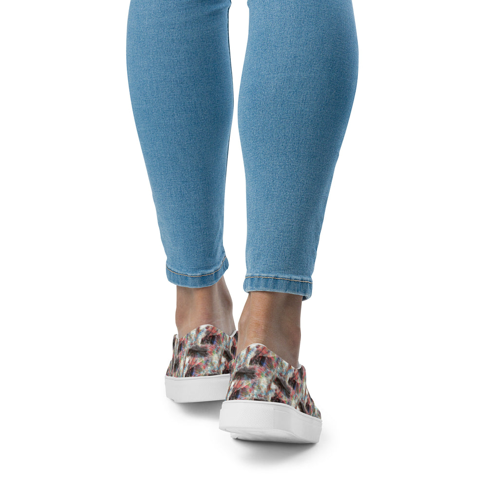 Women’s slip-on canvas shoes - Elephant